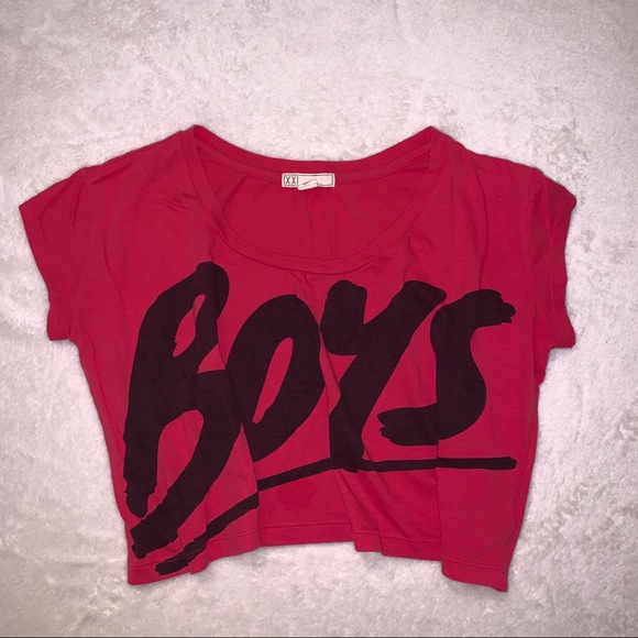 💛2/20$💛 Flowy "Boys" crop top (S) - Picture 2 of 2